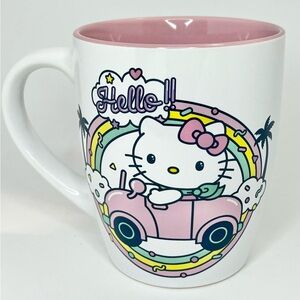 Hello Kitty Summer Mug 🌴 Convertible Car Rainbow Mug